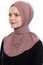 Narin - Hijab Crepe Pratique One-Piece Rose Pink