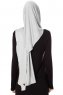 Naz - Hijab Pratique One-Piece Gris Clair & Bleu Clair - Ecardin