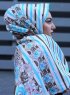 Niusha - Hijab A Motifs Voile Taupe