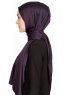 Nuray Glansig Aubergine Hijab 8A19c