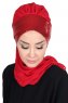 Olga - Hijab Pratique Rouge & Rouge