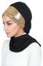Olga - Hijab Pratique Noir & Gold