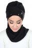 Olga - Hijab Pratique Noir & Noir
