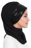Olga - Hijab Pratique Noir & Noir