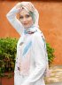 Pariza - Hijab Feuille à Motifs Rose
