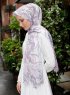 Pariza - Hijab Feuille à Motifs Violet