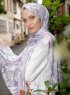 Pariza - Hijab Feuille à Motifs Violet