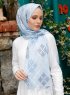 Pariza - Hijab à Motifs Indigo