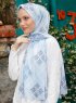 Pariza - Hijab à Motifs Indigo