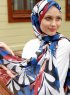 Pariza - Hijab à Motifs Blanc