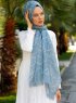 Pola - Hijab à Motifs Gris - Sal Evi