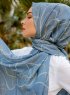 Pola - Hijab à Motifs Gris - Sal Evi