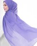 Purple Opulence Lila Bomull Voile Hijab 5TA91d