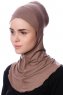Safiye - Bonnet Ninja Taupe Foncé - Ecardin