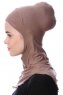 Safiye - Bonnet Ninja Taupe Foncé - Ecardin