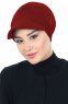 Sandra - Turban En Coton Bordeaux - Ayse Turban