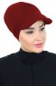 Sandra - Turban En Coton Bordeaux - Ayse Turban