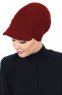 Sandra - Turban En Coton Bordeaux - Ayse Turban