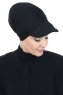Sandra - Turban En Coton Noir - Ayse Turban