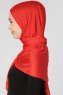 Seda Röd Jersey Hijab Sjal Ecardin 200217d