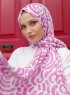 Yumna - Hijab à Motifs Rose