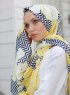 Yumna - Hijab à Motifs Jaune