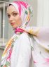 Yumna - Hijab à Motifs Vieux Rose