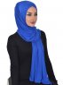 Sofia - Hijab Coton Pratique Bleu