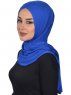 Sofia - Hijab Coton Pratique Bleu