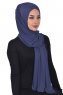 Sofia - Hijab Coton Pratique Bleu Marin