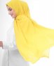 Sulphur Guld Georgette Hijab 5XA44d