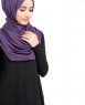 Sweet Grape Plommon Bomull Voile Hijab 5TA14b