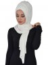 Tamara - Hijab Coton Pratique Crème