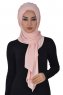 Tamara - Hijab Coton Pratique Vieux Rose