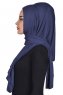 Tamara - Hijab Coton Pratique Bleu Marin