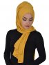 Tamara - Hijab Coton Pratique Moutarde