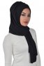 Tamara - Hijab Coton Pratique Noir