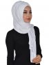 Tamara - Hijab Coton Pratique Blanc