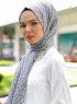 Tharaa - Hijab à Motifs Gris - Sal Evi