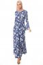 Turna - Robe A Fleurs Bleu