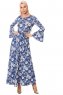 Turna - Robe A Fleurs Bleu