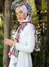 Amapola - Hijab à Motifs Bordeaux - Sal Evi