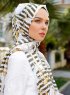 Ulima - Hijab à Motifs Kaki - Sal Evi