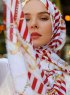 Ulima - Hijab à Motifs Rouge - Sal Evi