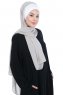 Vera - Hijab Chiffon Pratique Crème & Taupe
