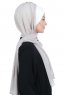 Vera - Hijab Chiffon Pratique Crème & Taupe