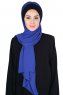 Vera - Hijab Chiffon Pratique Noir & Bleu