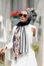 Vezna - Hijab à Motifs Noir - Sal Evi