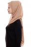 Yara - Hijab Crepe Pratique One-Piece Camel
