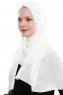 Yara - Hijab Crepe Pratique One-Piece Crème